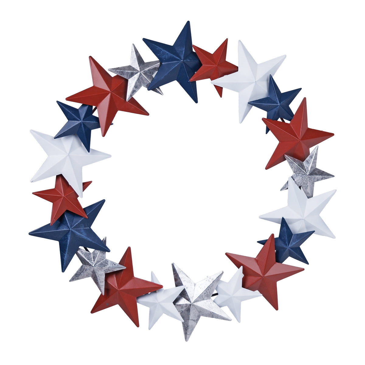 Rustic Americana Star Wreath 18