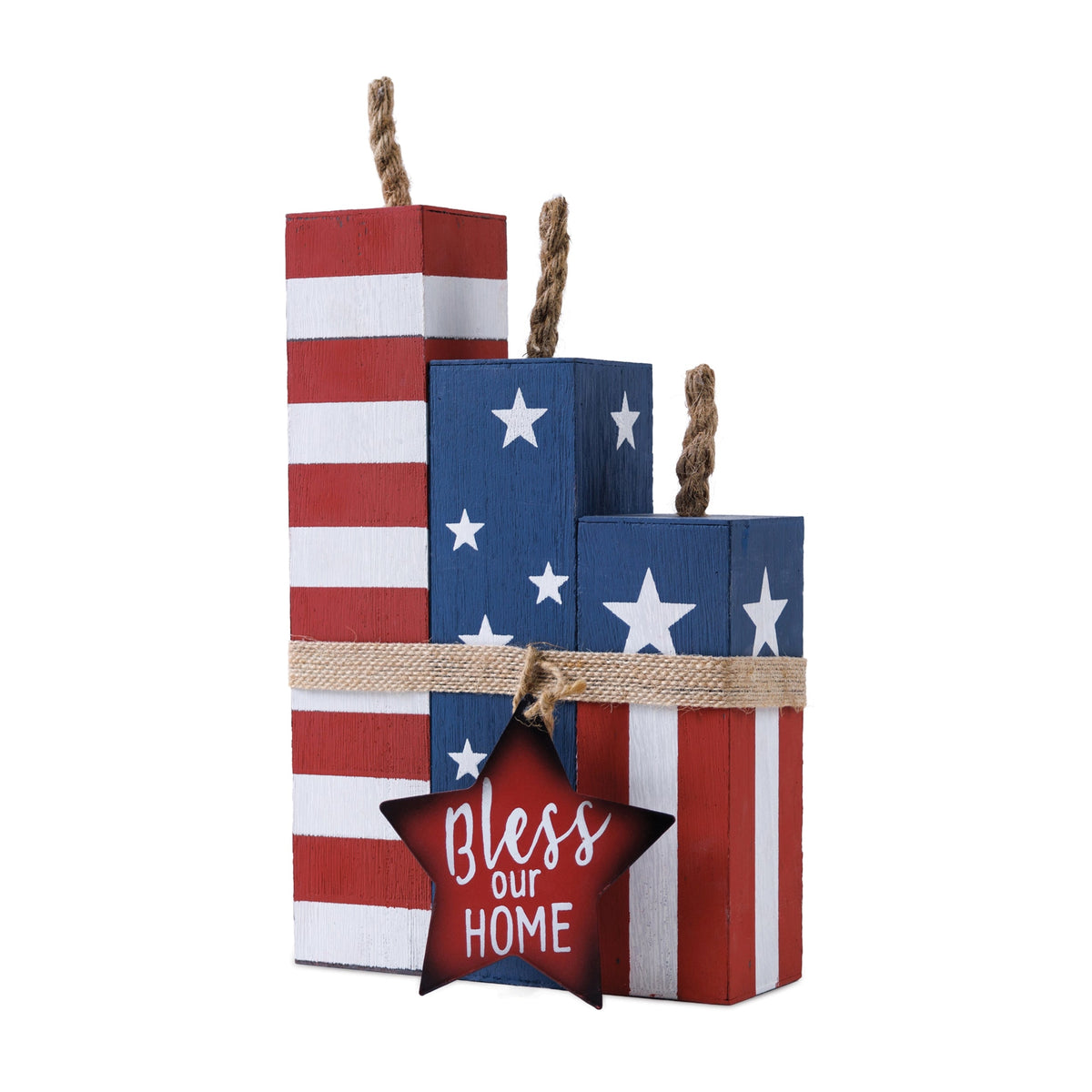 Rustic Americana Firecracker Block Set 14